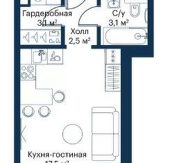 Продажа квартиры студии, 25.8 м2, Москва, Волоколамское шоссе, 95, станция Волоколамская