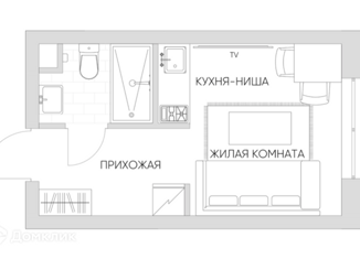 Продаю однокомнатную квартиру, 17.83 м2, Москва, Автомобильный проезд, 4, Автомобильный проезд