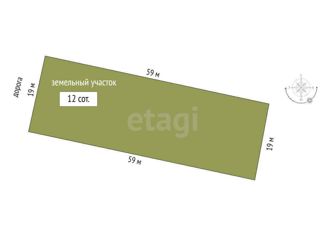 Продам земельный участок, 12 сот., село Мазанка