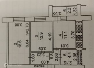 Продажа 2-ком. квартиры, 58 м2, Ейск, улица Свободы, 38/2, ЖК На Красной