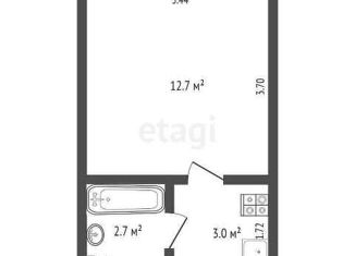 Сдается в аренду квартира студия, 18 м2, Нефтеюганск, 1-й микрорайон, 13