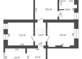 Продаю 2-комнатную квартиру, 59 м2, село Рощино, улица Ленина, 8