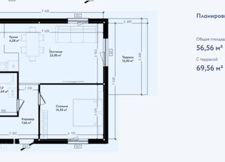 Дом на продажу, 71 м2, коттеджный поселок Сиреневый