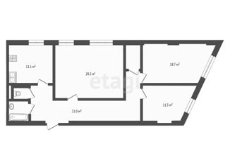 Продается трехкомнатная квартира, 96.9 м2, Москва, Мерзляковский переулок, 13, Мерзляковский переулок