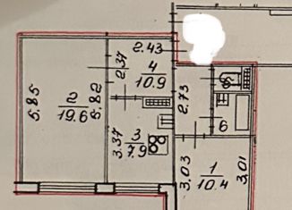 Продаю 2-ком. квартиру, 52.4 м2, Санкт-Петербург, улица Олеко Дундича, 35к3, метро Дунайская