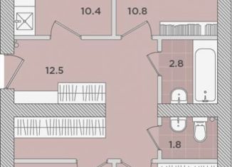 Продажа 3-ком. квартиры, 62.9 м2, посёлок Рыбное, Полевая улица, 21