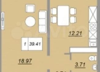 Продаю 1-ком. квартиру, 37.5 м2, Оренбург, ЖК Осенний Лист