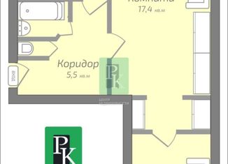 2-комнатная квартира на продажу, 43.3 м2, Севастополь, улица Авиаторов, 21
