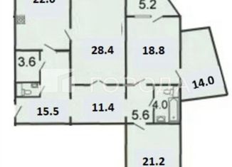 Продаю трехкомнатную квартиру, 150 м2, Москва, Тенистый проезд, 2к1, Тенистый проезд