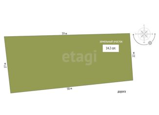 Продается земельный участок, 14.2 сот., село Мазанка