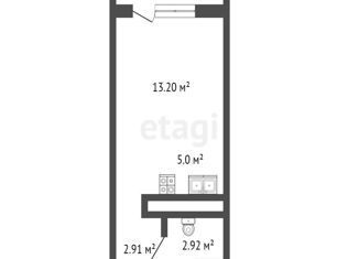 Продается квартира студия, 24.3 м2, Санкт-Петербург, улица Адмирала Трибуца, 7, муниципальный округ Южно-Приморский