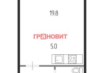 Продаю квартиру студию, 33 м2, Новосибирская область, Плющихинская улица, 3