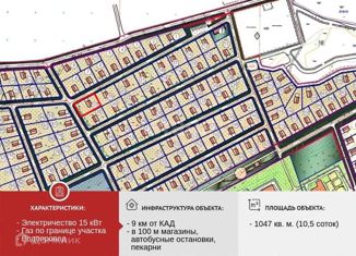 Продается земельный участок, 10.5 сот., деревня Разметелево, деревня Разметелево, 1567