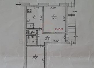 Продается двухкомнатная квартира, 47.2 м2, рабочий посёлок Городище, Спортивная улица, 15