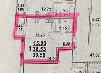 Продажа однокомнатной квартиры, 40 м2, Казань, улица Чингиза Айтматова, 9, ЖК Молодёжный
