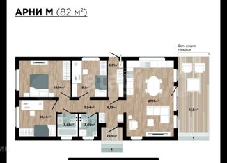 Продается дом, 82.7 м2, посёлок Красное Поле, Никольский бульвар, 14
