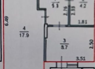 Однокомнатная квартира на продажу, 36.1 м2, Тверь, улица Левитана, 58к3, Московский район