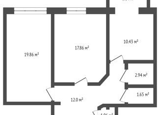 Продам двухкомнатную квартиру, 48 м2, Крым, Киевская улица, 122Ак1