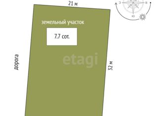 Продается земельный участок, 7.7 сот., Мирновское сельское поселение