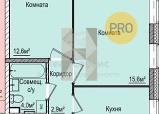 Продаю двухкомнатную квартиру, 52.4 м2, Ижевск, ЖК Покровский