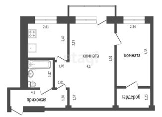 Продается однокомнатная квартира, 13.4 м2, Красноярск, Спортивная улица, 180
