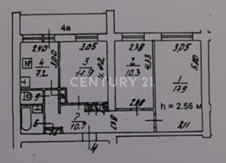 Продается 3-ком. квартира, 63.2 м2, Москва, улица Сокольническая Слободка, 16А, улица Сокольническая Слободка