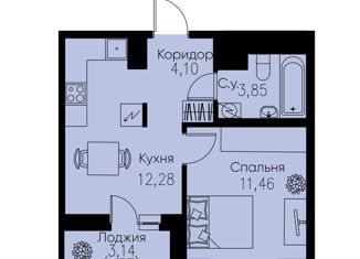 Продажа однокомнатной квартиры, 33.26 м2, Ленинградская область, проспект Строителей, 3