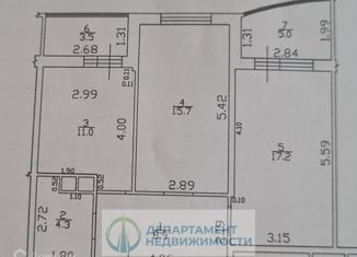 Продажа двухкомнатной квартиры, 65 м2, Краснодар, улица Адмирала Серебрякова, 3к3