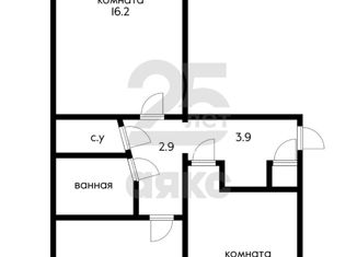 Продаю двухкомнатную квартиру, 46.9 м2, Краснодар, улица Авиагородок, 27, улица Авиагородок