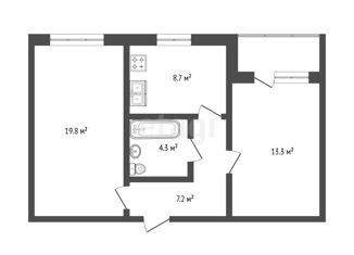 Продается 2-ком. квартира, 44 м2, Крым, улица Ленина, 12