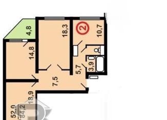 Продажа 3-комнатной квартиры, 84.2 м2, Москва, проспект Защитников Москвы, 13, район Некрасовка