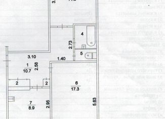 Продам двухкомнатную квартиру, 53.2 м2, Лесозаводск, микрорайон Юго-Западный, 11