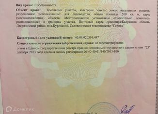 Участок на продажу, 5 сот., Калуга, Шахтёрская улица, 187