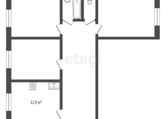Трехкомнатная квартира на продажу, 76.2 м2, Ярославская область, проспект Фрунзе, 49к2