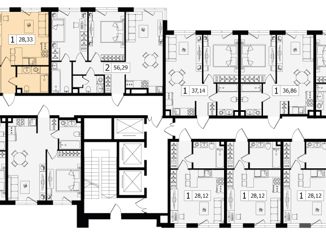 Продам 1-комнатную квартиру, 28.33 м2, Москва, улица Зорге, 9, ЖК Зорге 9