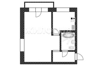 Продается однокомнатная квартира, 31.5 м2, Барнаул, улица Георгия Исакова, 120, Железнодорожный район