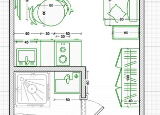 Квартира на продажу студия, 11.1 м2, Москва, Малый Козловский переулок, 10, ЦАО