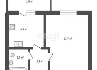 Продам 1-комнатную квартиру, 25 м2, аул Новая Адыгея, ЖК Дарград, улица Тургеневское Шоссе, 33/1к1