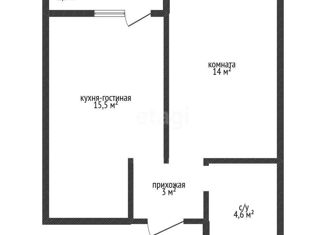 Продажа 1-комнатной квартиры, 37.2 м2, Краснодар, улица Лётчика Позднякова, 2к14