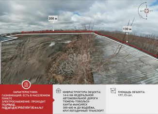 Земельный участок на продажу, 177.2 сот., Тюмень, Тобольский тракт, 13-й километр