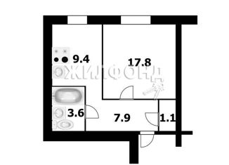 Продается 1-ком. квартира, 39.8 м2, рабочий посёлок Кольцово, рабочий посёлок Кольцово, 32