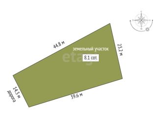 Продам участок, 8 сот., село Украинка