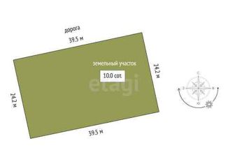 Продаю земельный участок, 10 сот., деревня Ермолина, Луговая улица