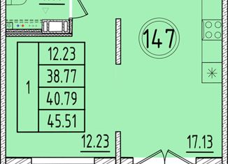 Продается однокомнатная квартира, 38.77 м2, Санкт-Петербург, Образцовая улица, 6к2