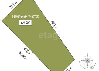 Продам земельный участок, 9.3 сот., село Надеждино, Васильевская улица