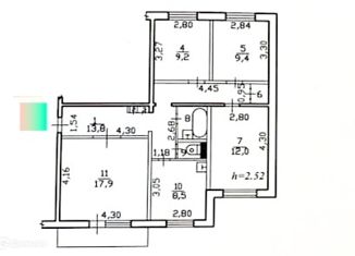 Продам 4-ком. квартиру, 77.1 м2, Советская Гавань, Советская улица, 28Б