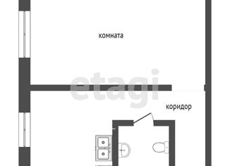 Продажа однокомнатной квартиры, 29 м2, Тюменская область, Рощинский переулок, 60