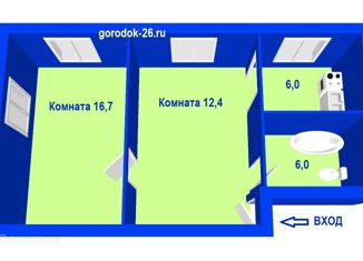 Продам 2-ком. квартиру, 42 м2, Железногорск, Комсомольская улица, 56