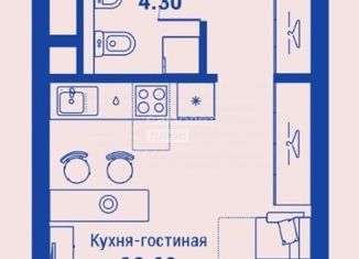 Продажа квартиры студии, 27 м2, Москва, улица Годовикова, 11к5