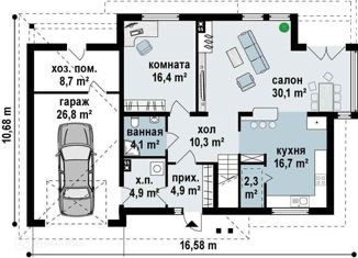 Продается дом, 216 м2, коттеджный посёлок Гринвуд, Благодатная улица